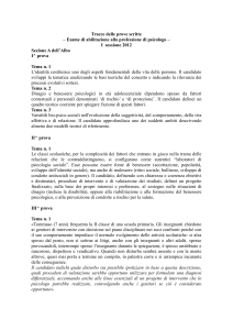 Tracce delle prove scritte - Universita` degli Studi di Messina