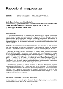 Rapporto di maggioranza - Repubblica e Cantone Ticino