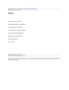 VITA! : Noi siamo poesia : http://noisiamopoesia.it