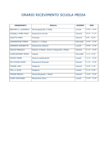 orario ricevimento scuola media