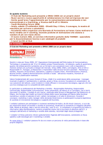 Newsletter n°26/2008 - Club del Marketing e della Comunicazione