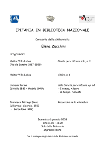Concerto della chitarrista - Biblioteca Nazionale Centrale di Firenze