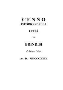 Dell`Istoria della Città di Brindisi