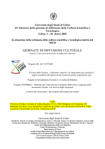 Università degli Studi di Udine XV Edizione delle giornate di