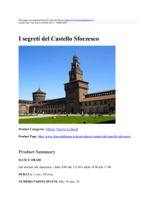 I segreti del Castello Sforzesco : Il Cuore del Paese : http://www