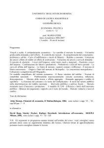 Economia Aziendale - Programma - Universita` degli Studi di Messina