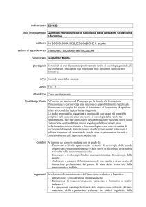 codice corso EB1032 titolo insegnamento Questioni monografiche