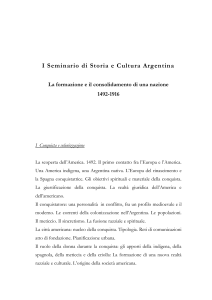 I Seminario di Storia e Cultura Argentina