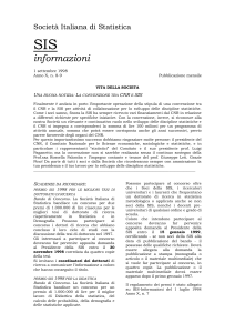 Società Italiana di Statistica - Dipartimento di Economia, Finanza e