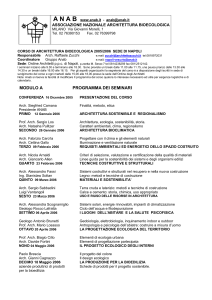 corso di architettura bioecologica 2005\2006