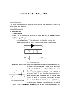 Laboratorio di ELETTRONICA: Diodi Parte I – Diodi studio analitico