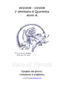 SdP - 53 - 3a settimana Tempo Quaresima A