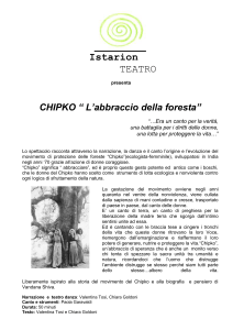 CHIPKO “ L`abbraccio della foresta”