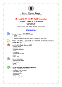 Programma Giornata Internazionale per i diritti dei bambini