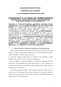 Roma, 26-28 novembre 2010 - "I magistrati e la forza del