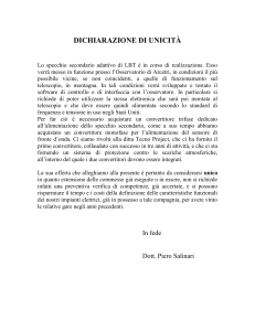 dichiarazione di unicità - Osservatorio di Arcetri