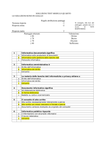 TEST MODULO SECONDO