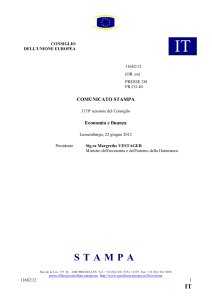 22.VI.2012 CONSIGLIO DELL`UNIONE EUROPEA IT 11682/12 (OR