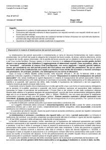 CIRCOLARE MAGGIO 2006 - Ordine dei Consulenti del Lavoro