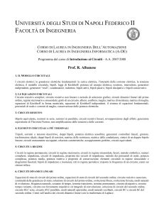 Elettrotecnica - Università degli Studi di Napoli Federico II
