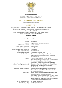 Teatro Regio di Parma sabato 17 maggio 2014 ore 20.00 turno A