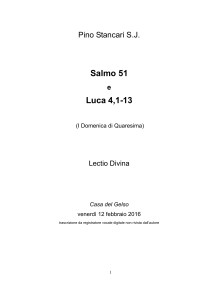 Salmo 51 e Luca 4,1-13