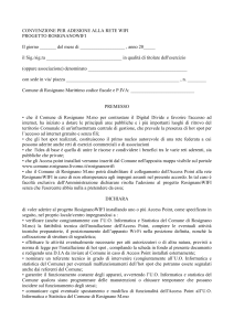 Adesione alla convenzione RosignanoWIFI