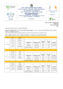 comunicazione moduli passerella - Liceo Artistico Paolo Candiani