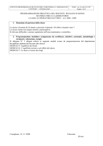 programmazione delle attività educative e