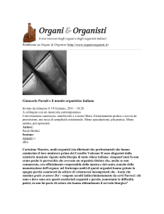 Giancarlo Parodi e il mondo organistico italiano