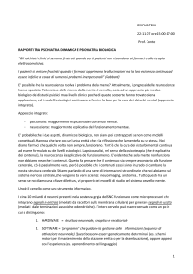 PSICHIATRIA 22-11-07 ore 15:00-17:00 Prof. Conte RAPPORTI