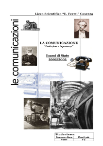 Tesina La Comunicazione 2002/2003 - Digilander