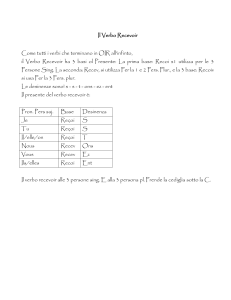 Il Verbo Recevoir