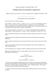 Decreto Legislativo 5 dicembre 2005, n. 252