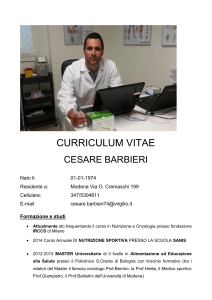 curriculum - Cure Naturali
