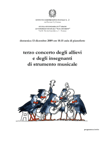 Programma concerto 13 Dicembre - Comune di Ferrara