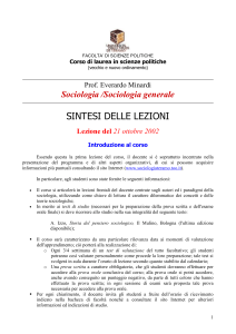 Le matrici illuministiche e positivistiche della sociologia