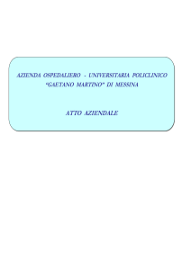 Atto Aziendale - Schema definitivo - Facoltà di Medicina e Chirurgia