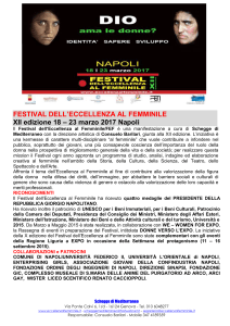 Programma Festival dell Eccellenza al Femminile Napoli 18