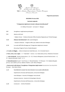Programma 24 marzo Bologna - Istituto Comprensivo di Savignano