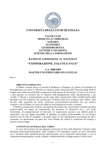 master universitario di i livello