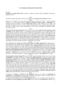 La Costituzione Italiana delle Scuole Statali Noi tutti, insegnanti e