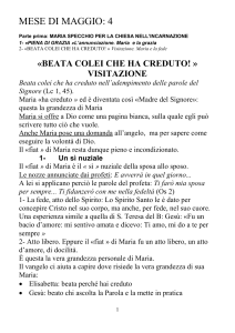 Parte prima: MARIA SPECCHIO PER LA CHIESA