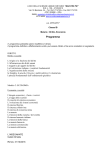 Diritto- Economia - Scuole Maestre Pie Rimini