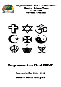 Religione (Programmazione iniziale)