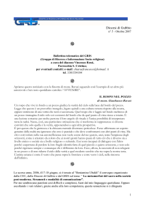 Diocesi di Gubbio n° 5 - Ottobre 2007 ¯ Bollettino telematico del