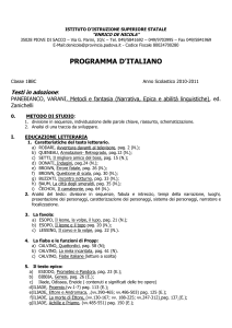 programma d`italiano