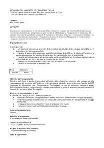 Curriculum - UniSalento - Università del Salento