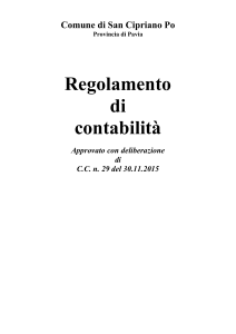 regolamento contabilità