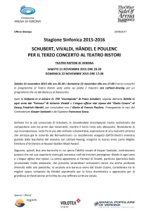 Ufficio Stampa 11/11/2015 Stagione Sinfonica 2015